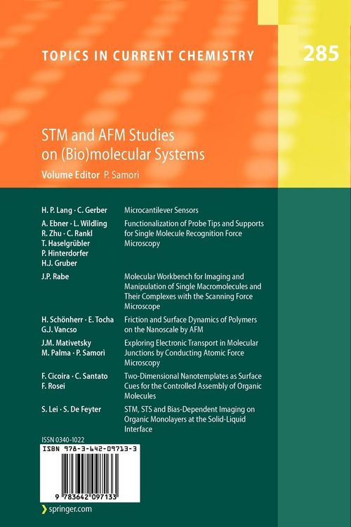 Produktbild: STM and AFM Studies on (Bio)molecular Systems: Unravelling the Nanoworld