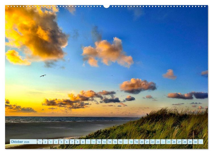 Produktbild: Beach Light Inspiration (Wandkalender 2026 DIN A2 quer), CALVENDO Monatskalender