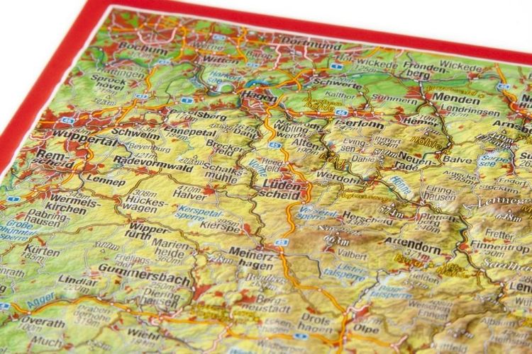 Produktbild: Reliefpostkarte Sauerland