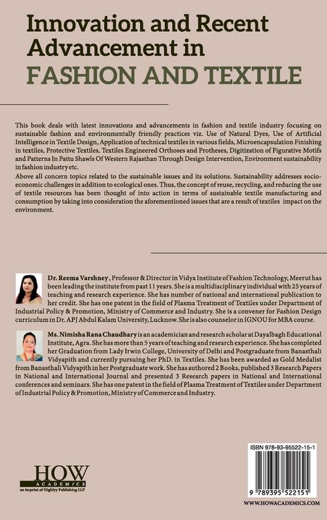 Produktbild: Innovation and Recent Advancement In Fashion and Textile