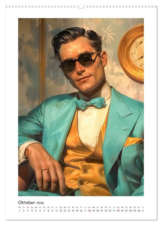 Produktbild: M&auml;nner im Stil der Zeit (hochwertiger Premium Wandkalender 2026 DIN A2 hoch), Kunstdruck in Hochglanz