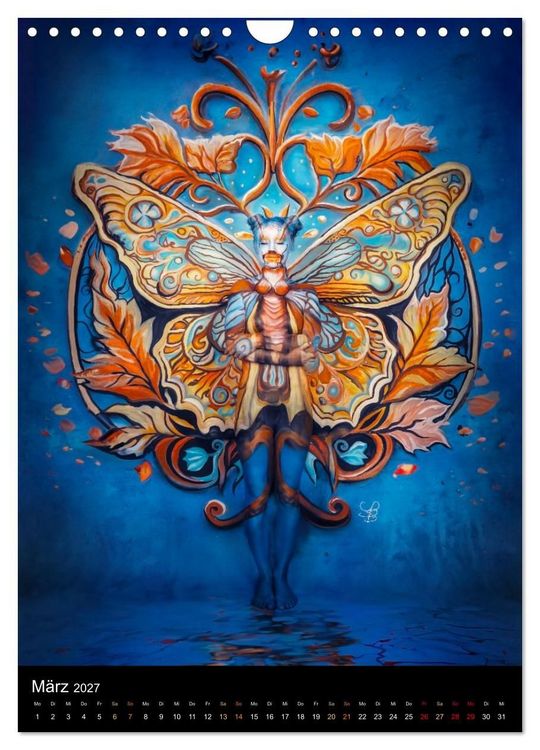 Produktbild: Klangk&ouml;rper - Bodypainting Adventures (Wandkalender 2027 DIN A4 hoch), CALVENDO Monatskalender