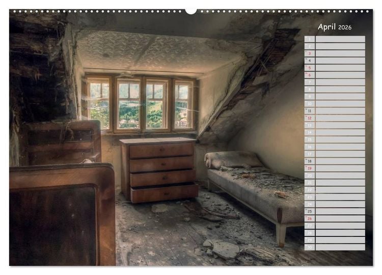 Produktbild: Lost Places - verlassene Orte (Wandkalender 2026 DIN A2 quer), CALVENDO Monatskalender