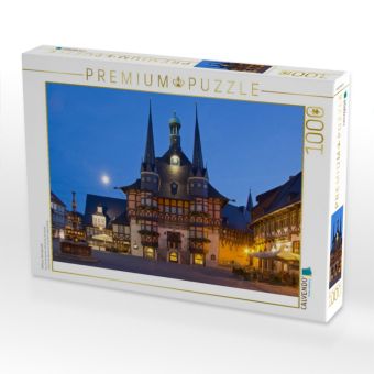 Produktbild: CALVENDO Puzzle Rathaus, Wernigerode | 1000 Teile Lege-Gr&ouml;&szlig;e 64x48cm Foto-Puzzle f&uuml;r gl&uuml;ckliche Stunden
