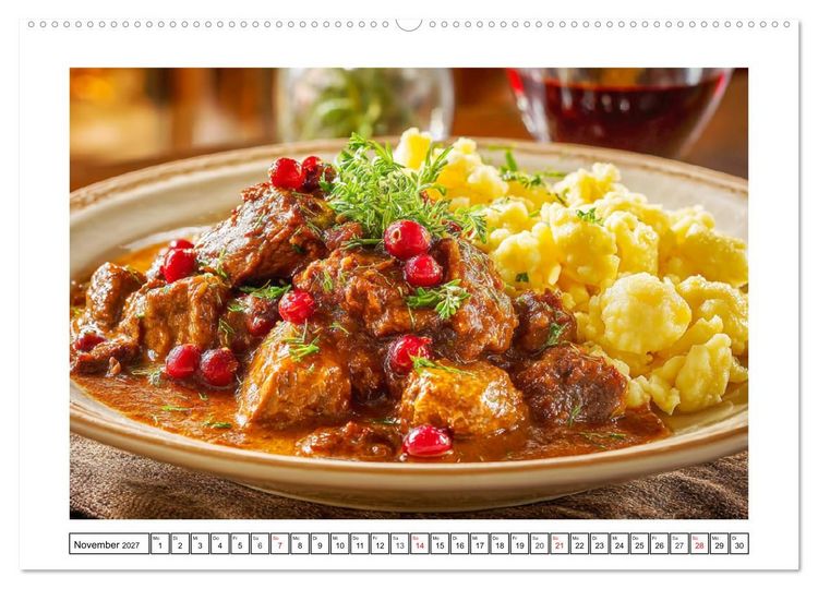 Produktbild: Gaumenfreuden. Das wundersch&ouml;ne &Ouml;sterreich auf dem Teller (Wandkalender 2027 DIN A2 quer), CALVENDO Monatskalender