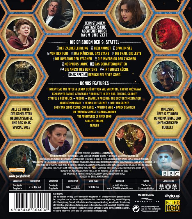 Produktbild: Doctor Who - Die komplette 9. Staffel [6 BRs]