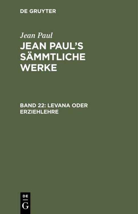 Produktbild: Levana oder Erziehlehre