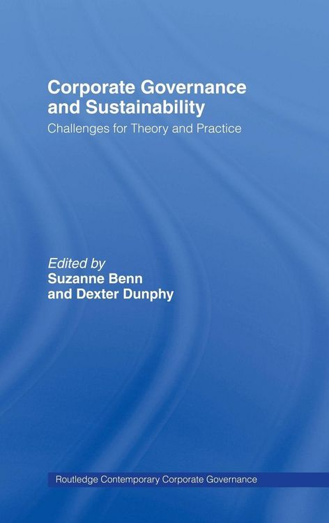 Produktbild: Corporate Governance and Sustainability