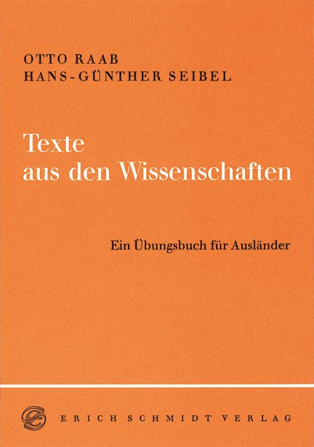 Produktbild: Texte aus den Wissenschaften