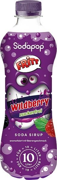 Produktbild: SODAPOP FRITT Sirup Wildberry 500ml f&uuml;r 10 Liter