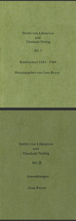 Produktbild: Detlev von Liliencron und Theobald N&ouml;thig