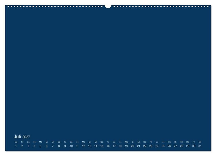 Produktbild: Bastelkalender - Dunkelblau (Wandkalender 2027 DIN A2 quer), CALVENDO Monatskalender