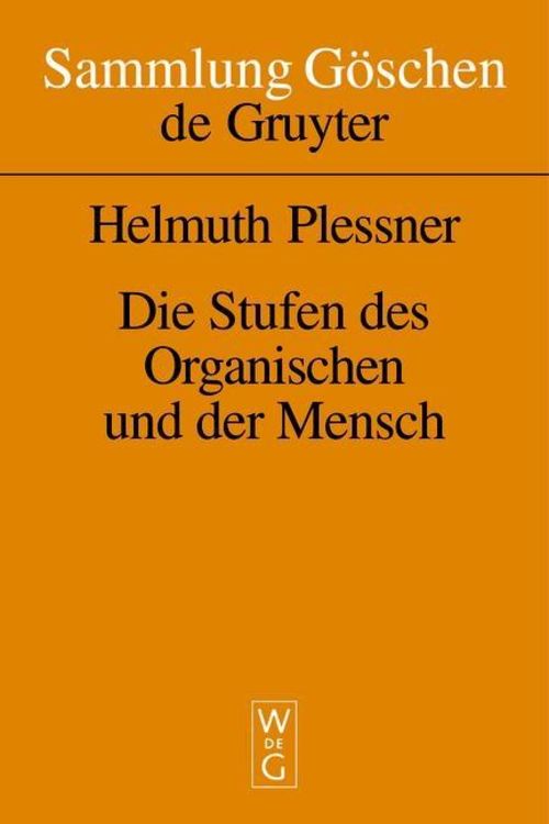 Produktbild: Die Stufen des Organischen und der Mensch