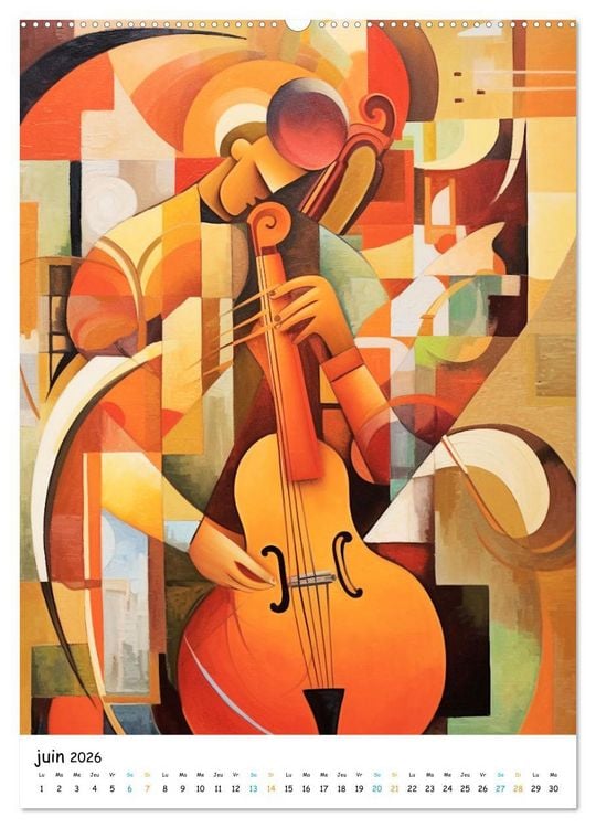 Produktbild: Ballade symphonique (Calendrier mural 2026 DIN A2 horizontal) calendrier de bureau