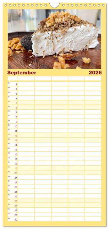 Produktbild: Familienplaner 2026 - Franz&ouml;sische Tr&uuml;ffelwelten mit 5 Spalten (Wandkalender, 21 x 45 cm) CALVENDO