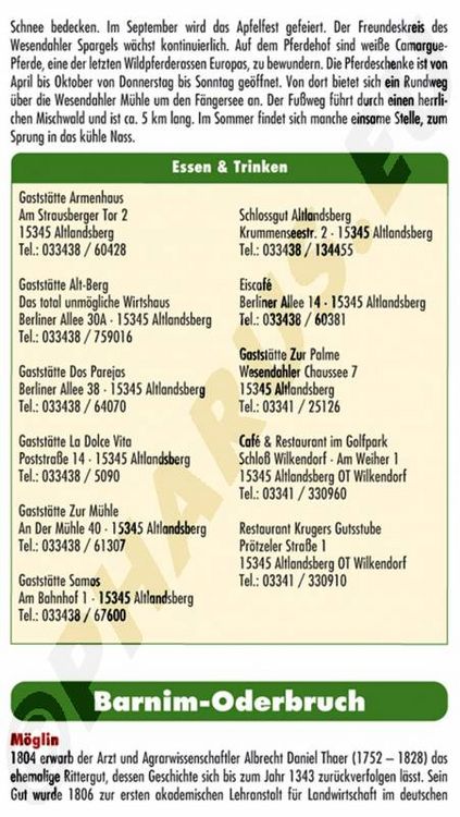 Produktbild: Naturpark M&auml;rkische Schweiz
