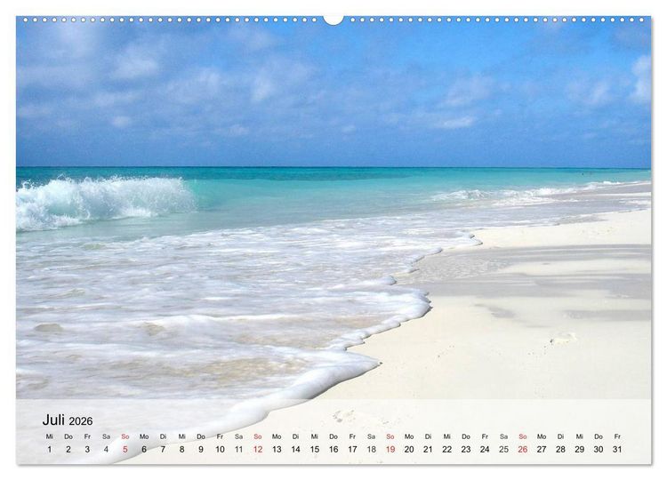 Produktbild: S&uuml;dseetr&auml;ume. Paradiese im Pazifik (Wandkalender 2026 DIN A2 quer), CALVENDO Monatskalender