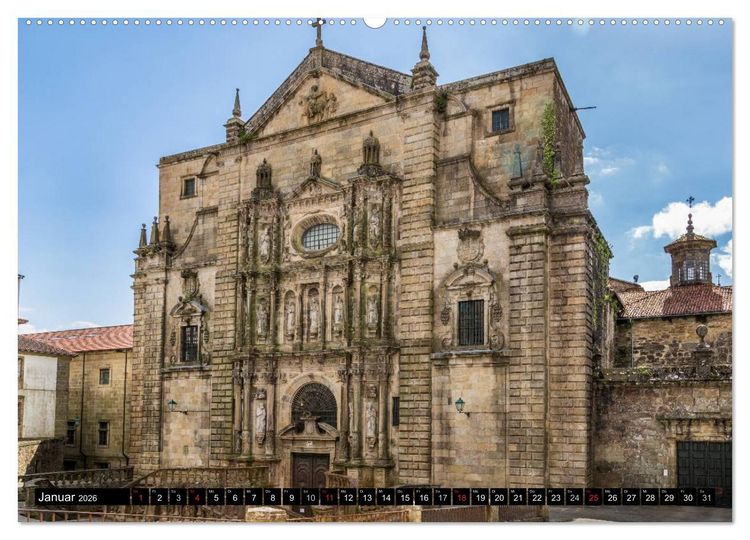 Produktbild: Santiago de Compostela - Ziel einer Pilgerreise (hochwertiger Premium Wandkalender 2026 DIN A2 quer), Kunstdruck in Hochglanz
