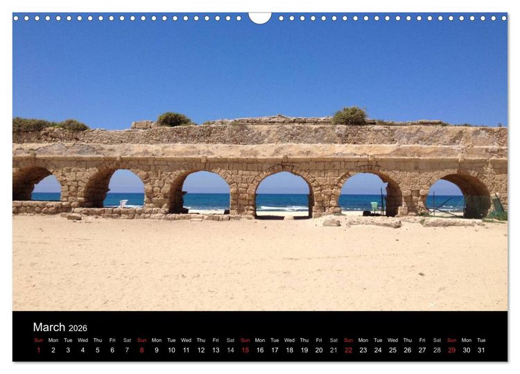 Produktbild: Monuments of Israel 2026 (Wall Calendar 2026 DIN A3 landscape), CALVENDO 12 Month Wall Calendar