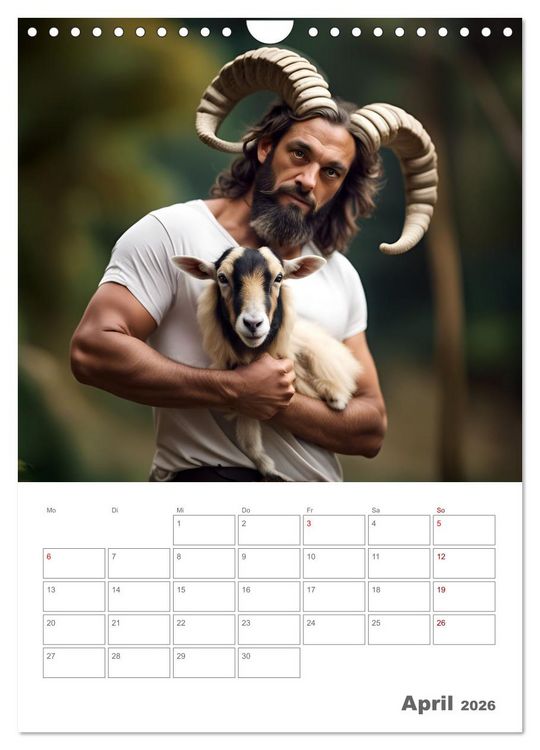 Produktbild: Gesch&ouml;pfe der griechischen Mythologie - Eine KI-Welt der griechischen G&ouml;tter, Kreaturen und Abenteurer (Wandkalender 2026 DIN A4 hoch), CALVENDO Monatskalender