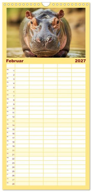 Produktbild: Familienplaner 2027 - Babys der Wildnis mit 5 Spalten (Wandkalender, 21 x 45 cm) CALVENDO