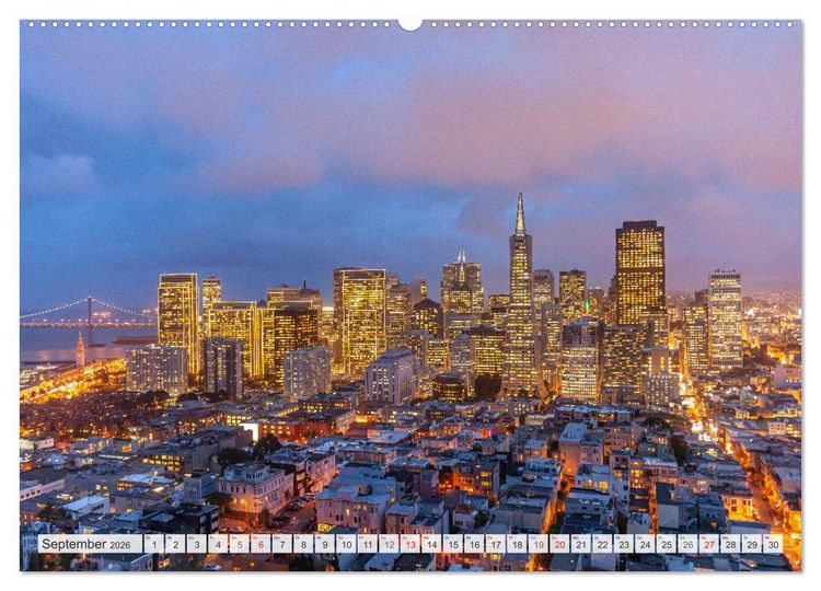 Produktbild: Kalifornien - USA - San Francisco (Wandkalender 2026 DIN A2 quer), CALVENDO Monatskalender