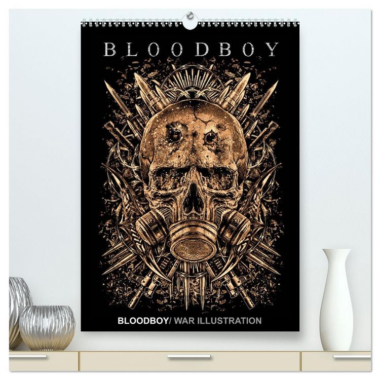 Produktbild: BLOODBOY/WAR ILLUSTRATION (hochwertiger Premium Wandkalender 2026 DIN A2 hoch), Kunstdruck in Hochglanz