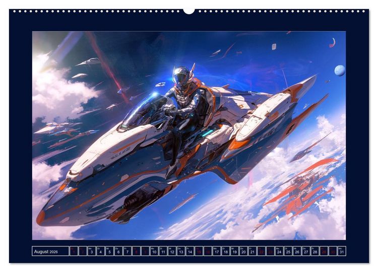 Produktbild: Interstellare Helden (Wandkalender 2026 DIN A2 quer), CALVENDO Monatskalender