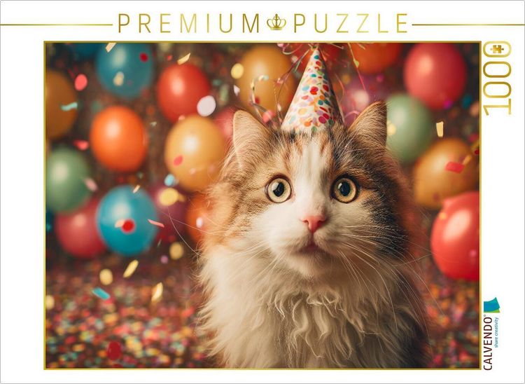 Produktbild: CALVENDO Puzzle Neues Jahr, gleicher Napf, aber doppelt so viel Spa&szlig; | 1000 Teile Lege-Gr&ouml;&szlig;e 64x48cm Foto-Puzzle f&uuml;r gl&uuml;ckliche Stunden