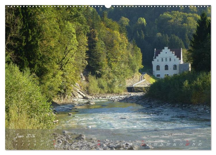 Produktbild: Wasserkraft - Die Bregenzer Ache (Wandkalender 2026 DIN A2 quer), CALVENDO Monatskalender