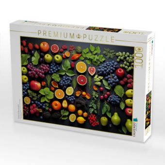 Produktbild: CALVENDO Puzzle Fr&uuml;chte der Natur arrangiert | 1000 Teile Lege-Gr&ouml;&szlig;e 64x48cm Foto-Puzzle f&uuml;r gl&uuml;ckliche Stunden