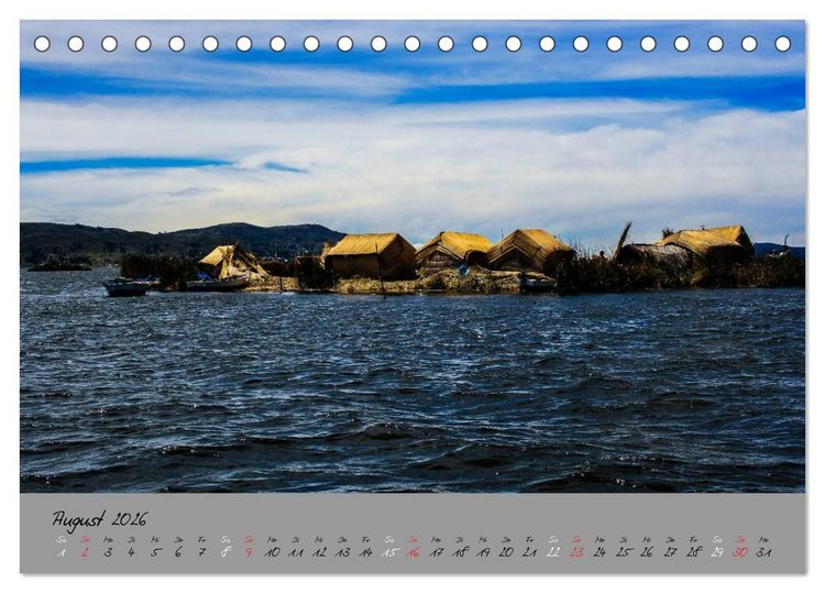 Produktbild: Peru 2026 (Tischkalender 2026 DIN A5 quer), CALVENDO Monatskalender