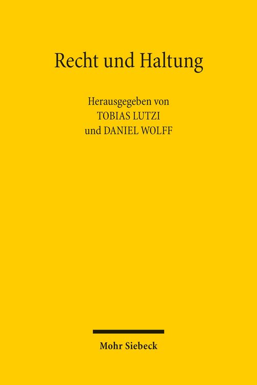 Produktbild: Recht und Haltung