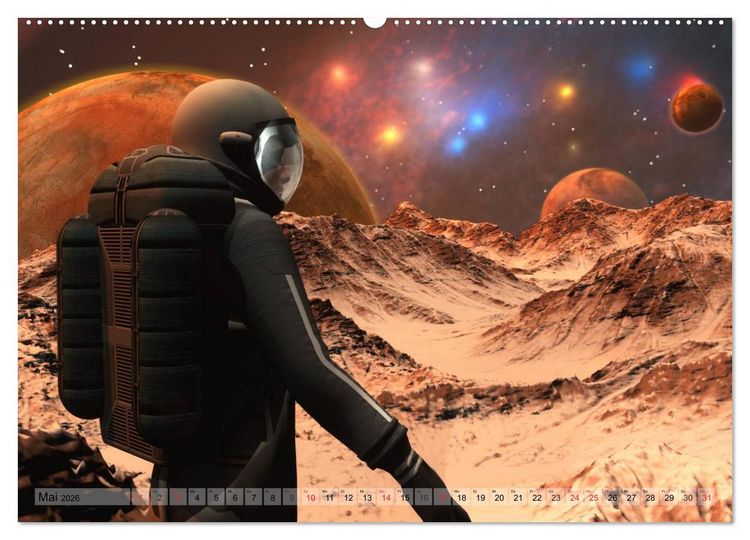 Produktbild: Zukunftswelten (Science Fiction) (hochwertiger Premium Wandkalender 2026 DIN A2 quer), Kunstdruck in Hochglanz