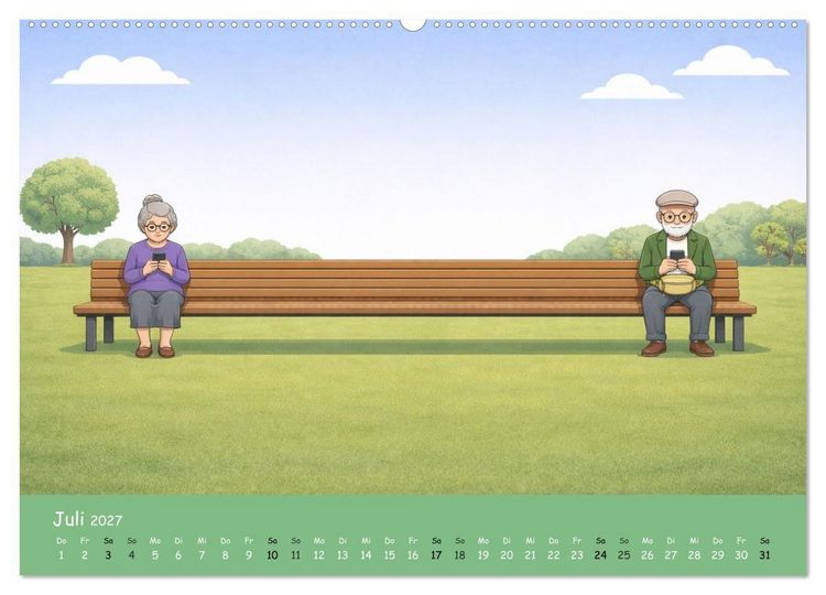 Produktbild: Ich bin noch nicht fertig - Opa Edition (hochwertiger Premium Wandkalender 2027 DIN A2 quer), Kunstdruck in Hochglanz