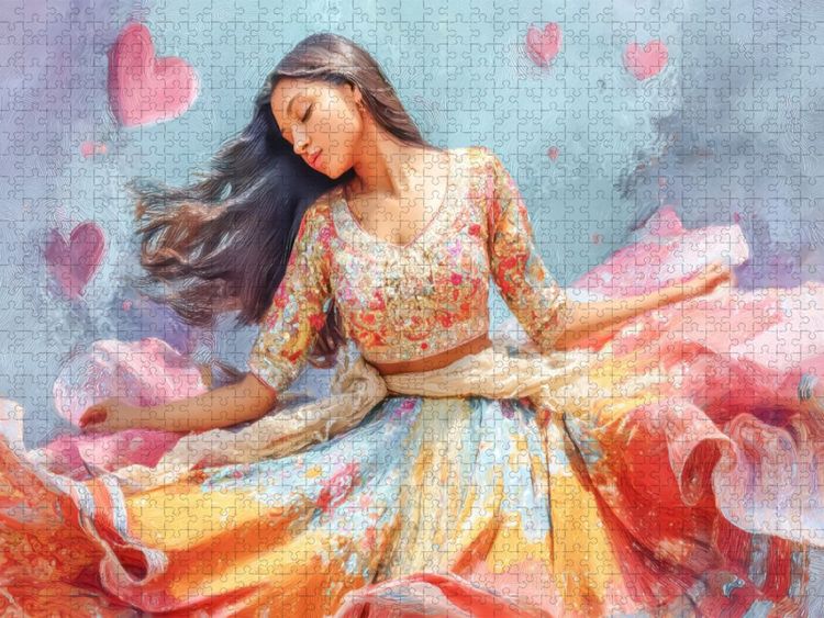 Produktbild: CALVENDO Puzzle Herzpoesie | 2000 Teile Lege-Gr&ouml;&szlig;e 90x67cm Foto-Puzzle f&uuml;r gl&uuml;ckliche Stunden
