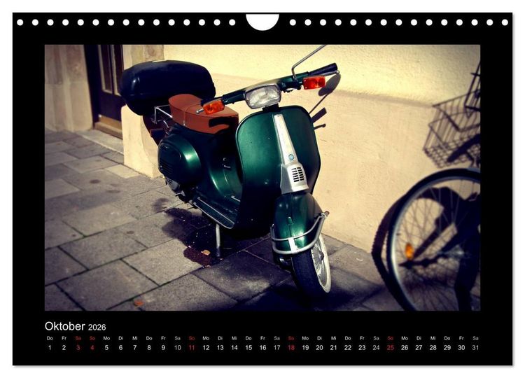 Produktbild: Motorroller (Wandkalender 2026 DIN A4 quer), CALVENDO Monatskalender