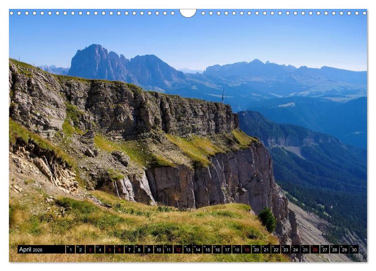 Produktbild: Das Gr&ouml;dner Tal - Im Herzen der Dolomiten (Wandkalender 2026 DIN A3 quer), CALVENDO Monatskalender