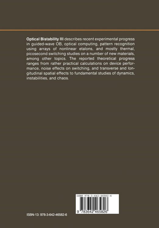 Produktbild: Optical Bistability III