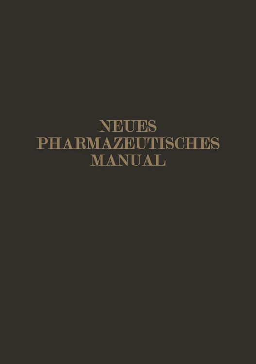Produktbild: Neues Pharmazeutisches Manual