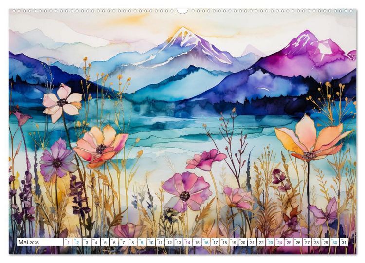 Produktbild: Farbsinfonie der Natur (hochwertiger Premium Wandkalender 2026 DIN A2 quer), Kunstdruck in Hochglanz