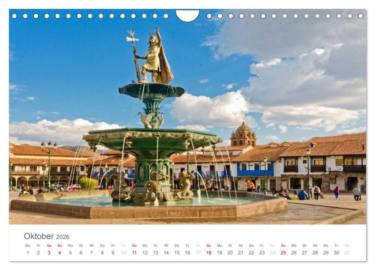 Produktbild: Peru - Perle der Anden (Wandkalender 2026 DIN A4 quer), CALVENDO Monatskalender