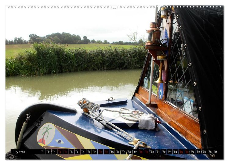 Produktbild: Narrowboats (High Quality Premium Wall Calendar 2026 DIN A2 landscape),CALVENDO 12 Month Wall Calendar