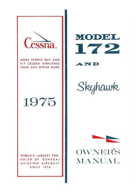 Produktbild: Cessna 1975 Model 172 and Skyhawk Owner's Manual