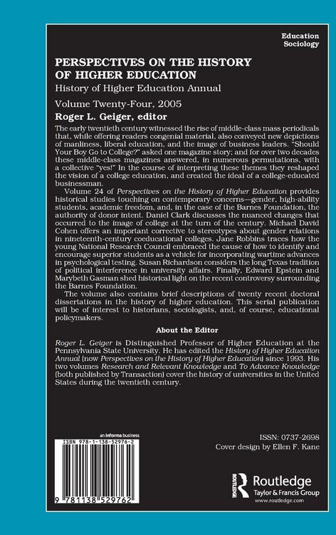 Produktbild: Perspectives on the History of Higher Education