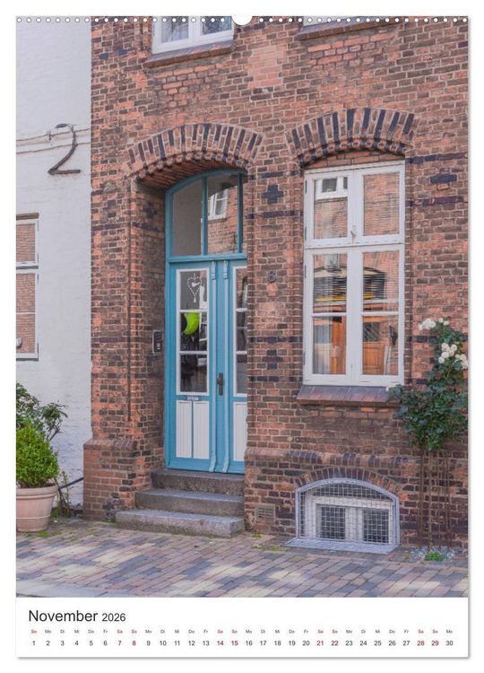 Produktbild: Husumer Ansichten, malerische Hafenstadt an der Nordsee (Wandkalender 2026 DIN A2 hoch), CALVENDO Monatskalender