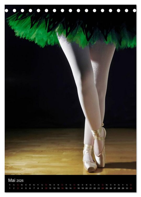 Produktbild: Ballett (CH-Version) (Tischkalender 2026 DIN A5 hoch), CALVENDO Monatskalender