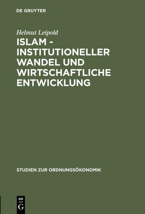 Produktbild: Islam - Institutioneller Wandel und wirtschaftliche Entwicklung