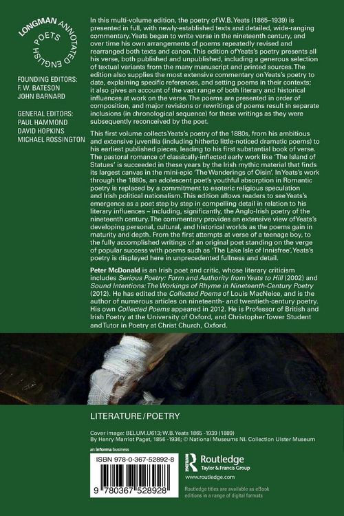 Produktbild: The Poems of W.B. Yeats
