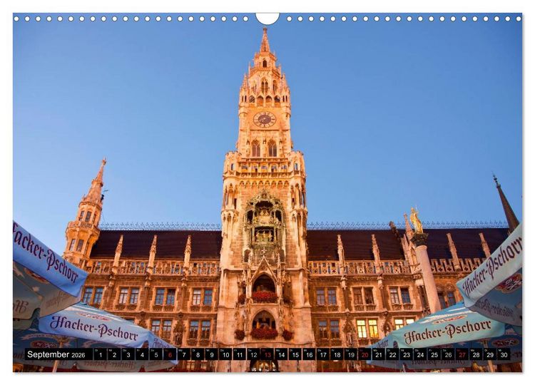 Produktbild: Landeshauptstadt M&uuml;nchen (Wandkalender 2026 DIN A3 quer), CALVENDO Monatskalender